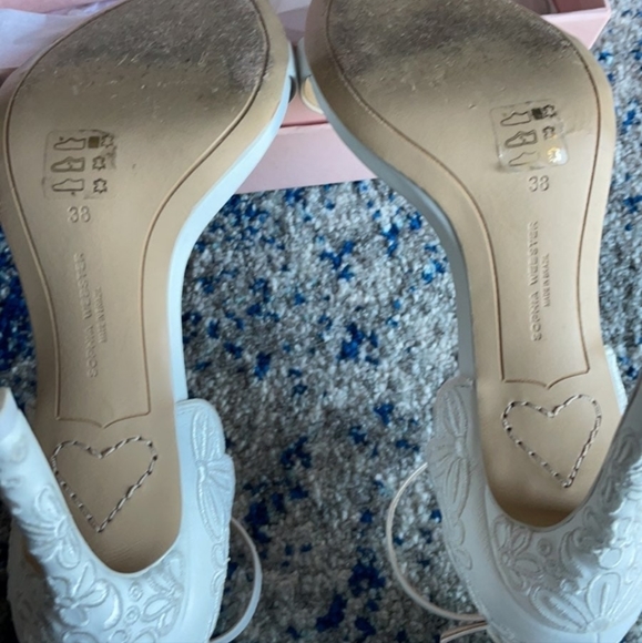 White Sophia Webster Chiara Heeled Sandals - Picture 11 of 13